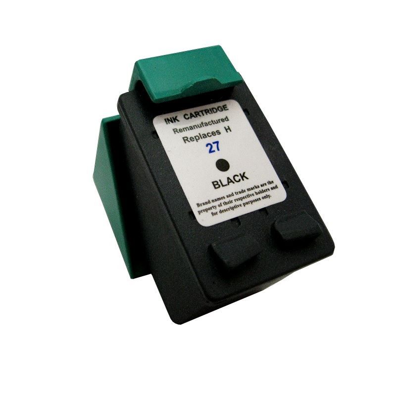 Cartus C8727AE negru compatibil HP 27 remanufacturat - imagine 3